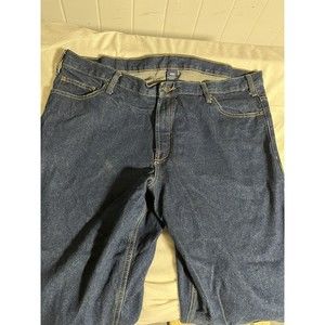 Carpenter Jeans Mens W40 L34 work bluejeans RK brand Classic Fit Dark Denim Pant